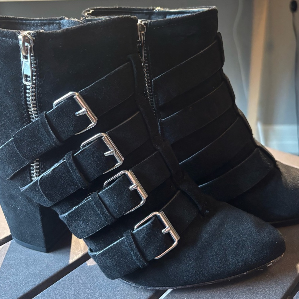 Rebecca Minkoff Black Buckle Bootie